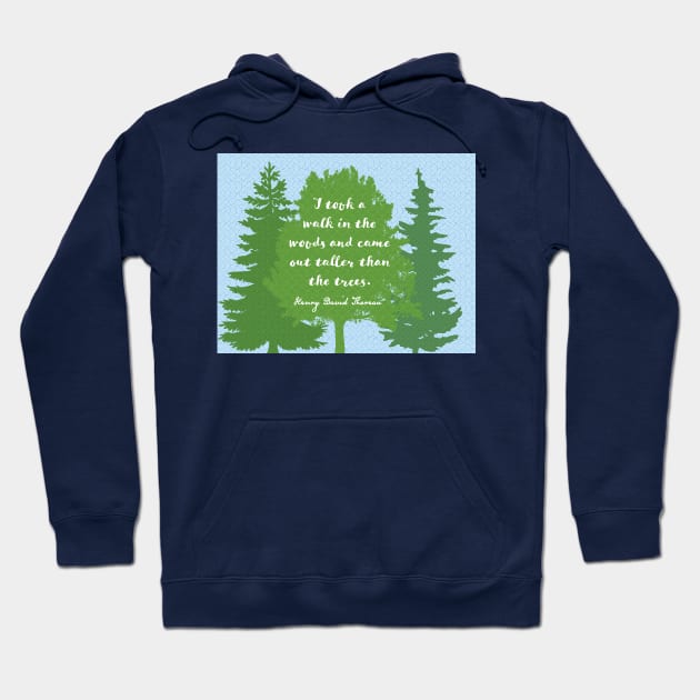 Walk in the Woods, Thoreau Hoodie by candhdesigns